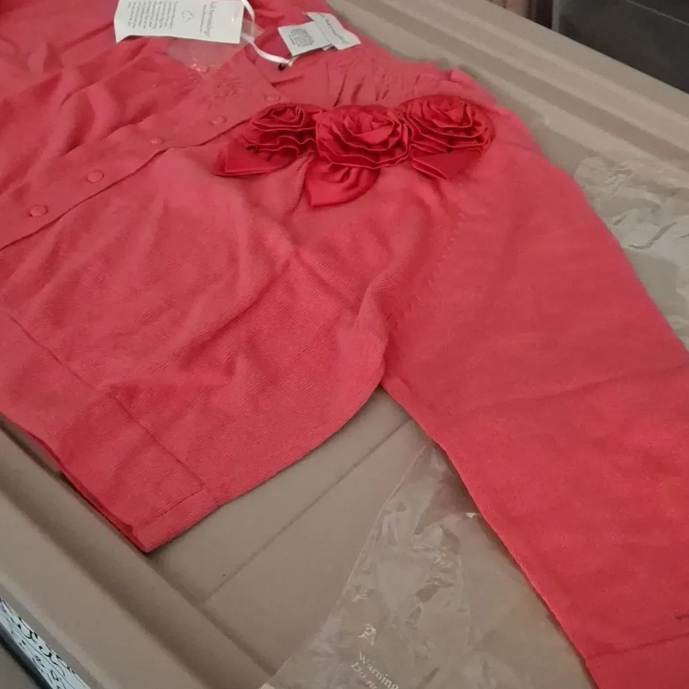 - Soft surroundings red floral sweater, long sleeve XL (ROX111)